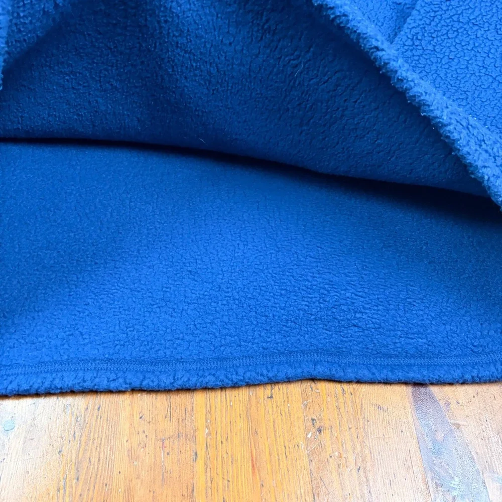 Vineyard Vines Mens XXL Blue Sherpa Fleece Quarter‎ Zip Pullover Sweater Jacket
